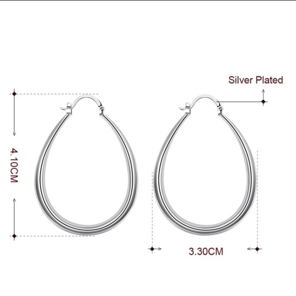 925 Sterling silver hoop earrings - Picture 4 of 4